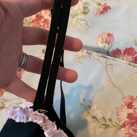 LARRIVO Emily Chemise Solid. Black. Size Small - Picture 5 of 10